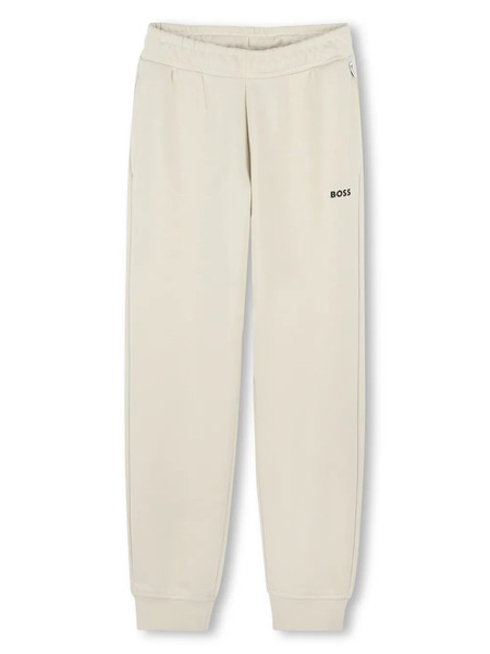  Boss Kidswear Logo-print Track Pants - Neutrals 