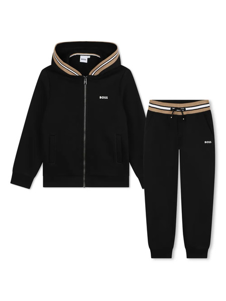  Boss Kidswear Logo-print Tracksuit - Black 