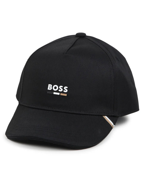  Boss Kidswear Logo-print Twill Cap - Black 