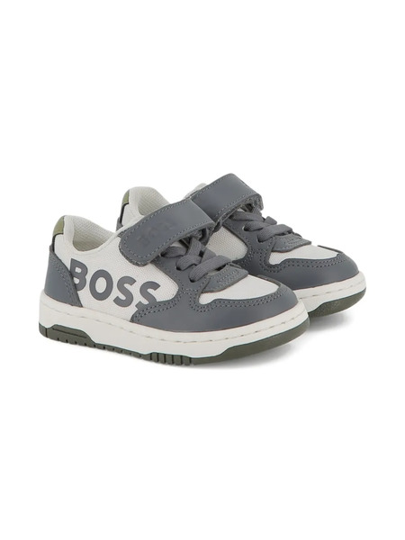  Boss Kidswear Logo-printed Sneakers - Grey 
