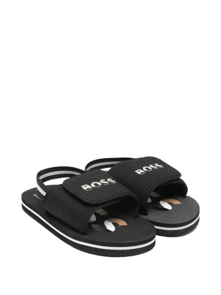  Boss Kidswear Logo Strap Sandals - Black 