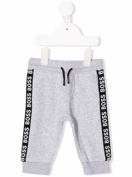  Boss Kidswear Logo Stripe Trousers - Grey 