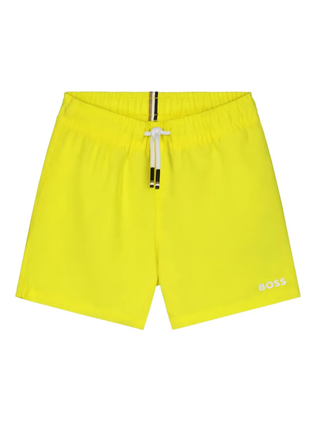  Boss Kidswear Logo Swim Shorts - Yellow 