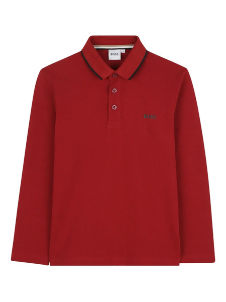  Boss Kidswear Long-sleeve Polo Shirt - Red 