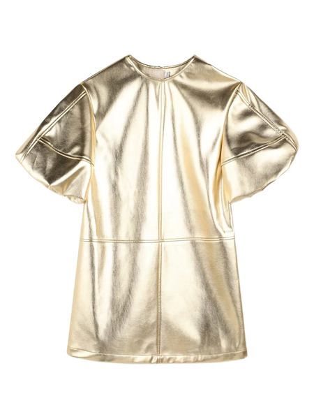  Boss Kidswear Metallic-effect Dress - Gold 