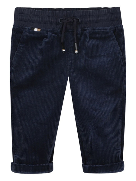 Boss Kidswear Navy Corduroy Trousers - Blue 