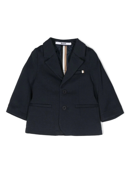  Boss Kidswear Notched-collar Single-breasted Blazer - Blue 