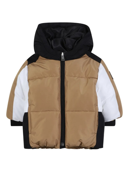  Boss Kidswear Padded Colour-blocked Jacket - Brown 