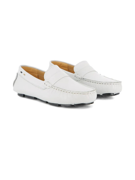  Boss Kidswear Penny-strap Loafers - White 