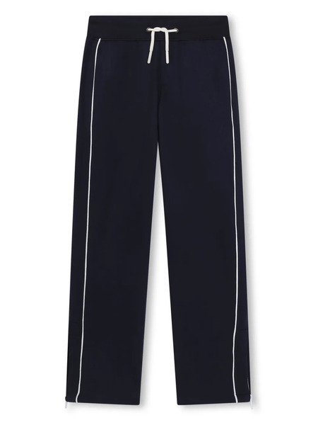  Boss Kidswear Piped-trim Drawstring Track Pants - Blue 