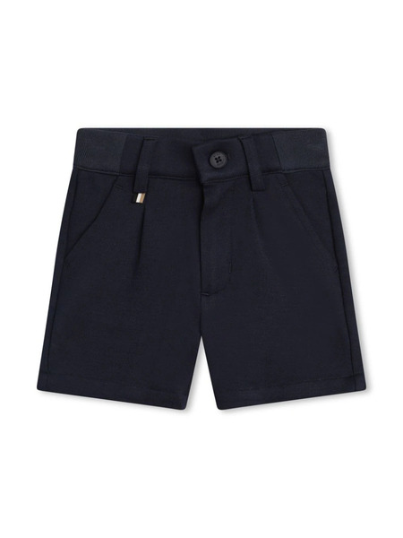  Boss Kidswear Pleated Bermuda Shorts - Blue 