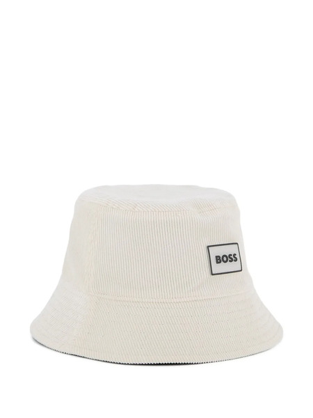  Boss Kidswear Ribbed Bucket Hat - White 