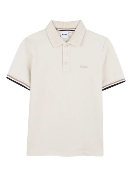  Boss Kidswear Short-sleeve Polo Shirt - Neutrals 