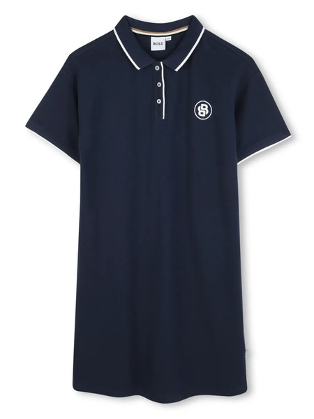  Boss Kidswear Short-sleeved Polo Dress - Blue 