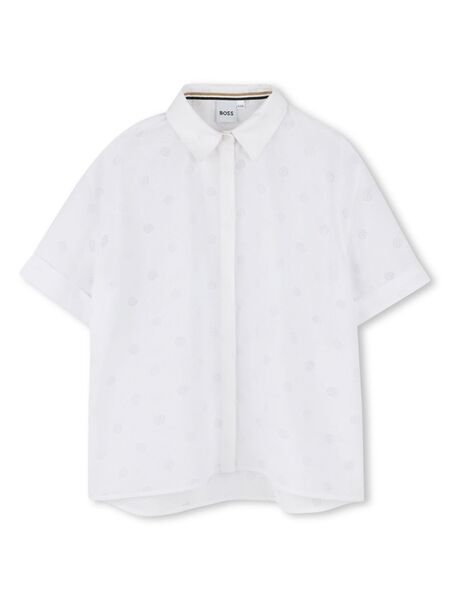  Boss Kidswear Short-sleeved Shirt - White 