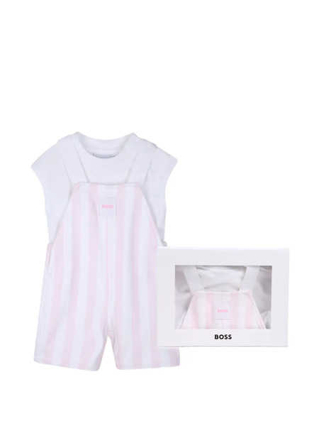  Boss Kidswear Striped Babygrow Set - White 