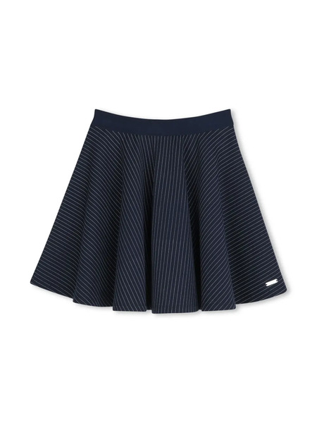 Boss Kidswear Striped Skater Skirt - Blue 