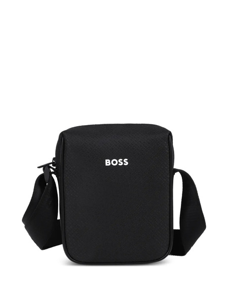  Boss Kidswear Textured Crossbody Bag - Black 
