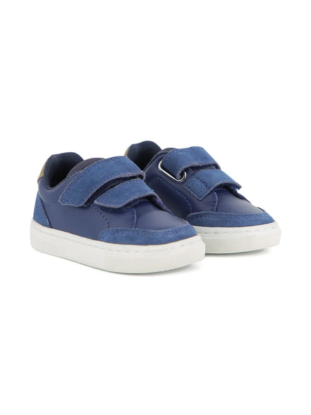  Boss Kidswear Touch-strap Panelled Sneakers - Blue 