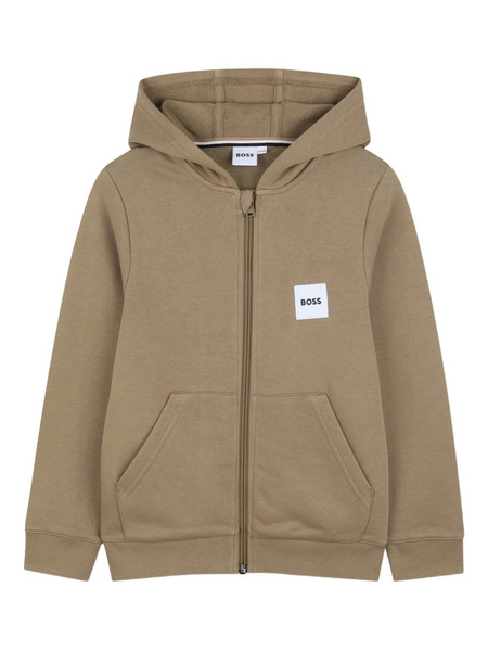 Boss Kidswear Zip Hoodie - Brown 