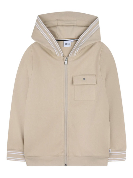  Boss Kidswear Zip Hoodie - Neutrals 