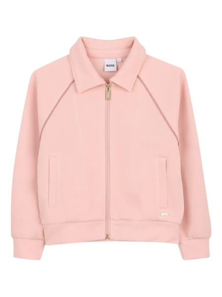  Boss Kidswear Zip-up Sweatshirt - Pink 