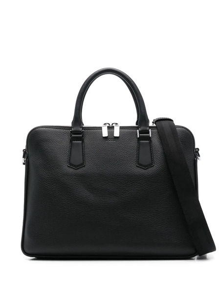  Boss Leather Laptop Bag - Black 