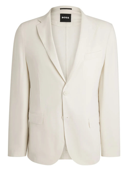  Boss Linen-blend Blazer - Neutrals 