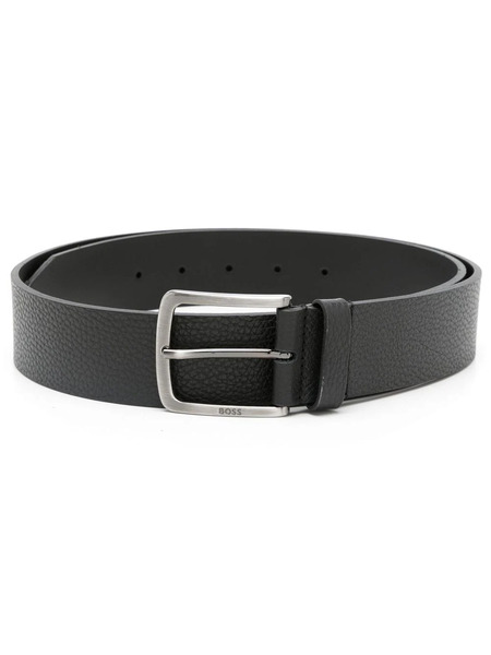  Boss Logo Buckle Belt - Black 
