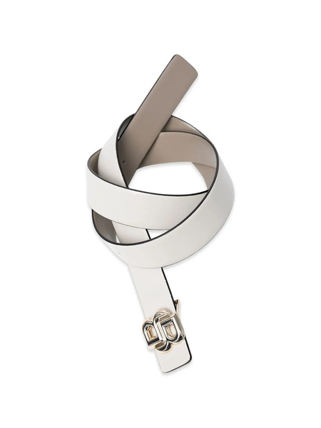  Boss Logo-buckle Belt - White 
