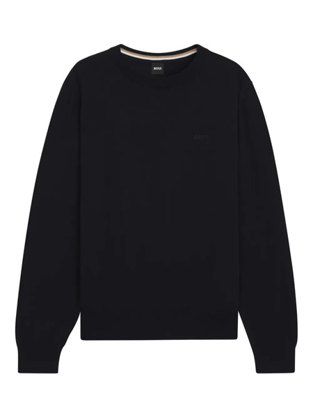  Boss Logo Crew-neck Sweatshirt - Black 