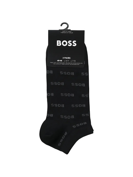  Boss Logo-detail Socks - Black 