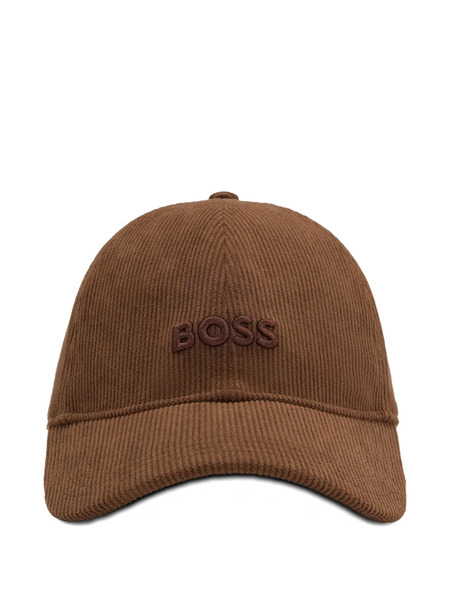 Boss Logo-embroidered Cap - Brown 