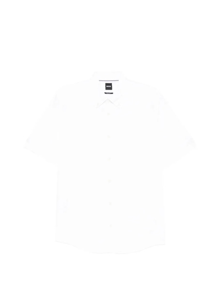  Boss Logo-embroidered Shirt - White 