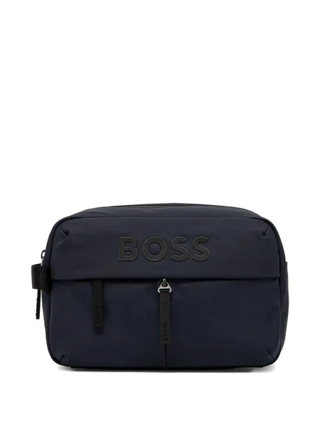  Boss Logo-embossed Wash Bag - Blue 