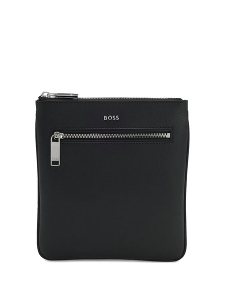  Boss Logo-lettering Messenger Bag - Black 