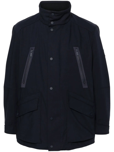  Boss Logo-patch Padded Jacket - Blue 