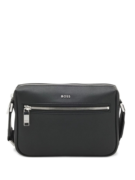  Boss Logo-plaque Shoulder Bag - Black 