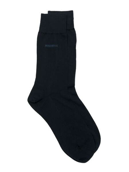  Boss Logo-print Ankle Socks - Black 