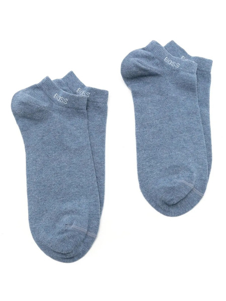  Boss Logo-print Detail Sock Pack - Blue 