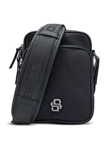  Boss Logo Strap Messenger Bag - Blue 