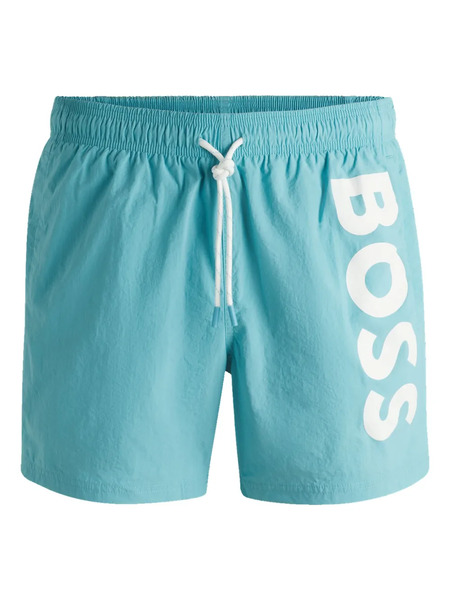  Boss Logo Swim Shorts - Blue 