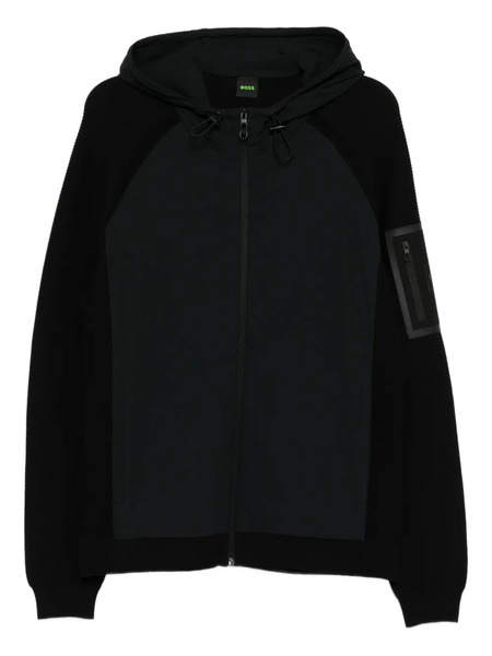  Boss Long-sleeved Cardigan - Black 