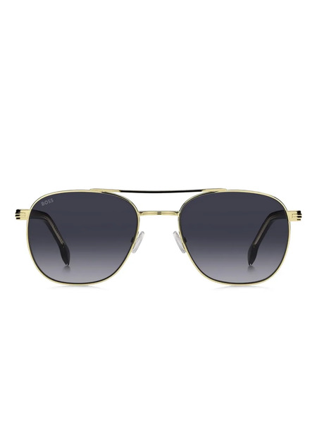  Boss Metallic Frame Gradient Sunglasses - Gold 