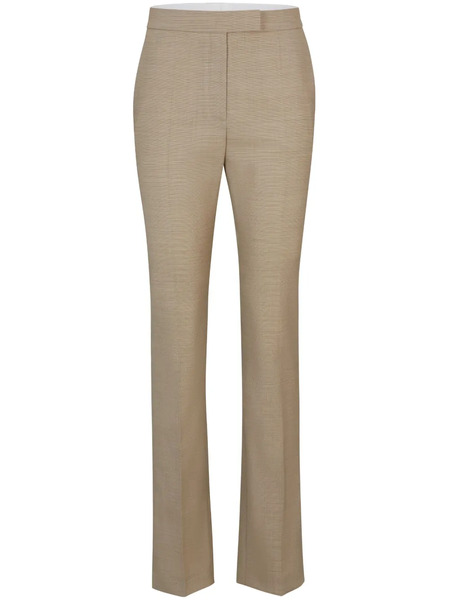  Boss Mid-rise Slim-fit Trousers - Neutrals 