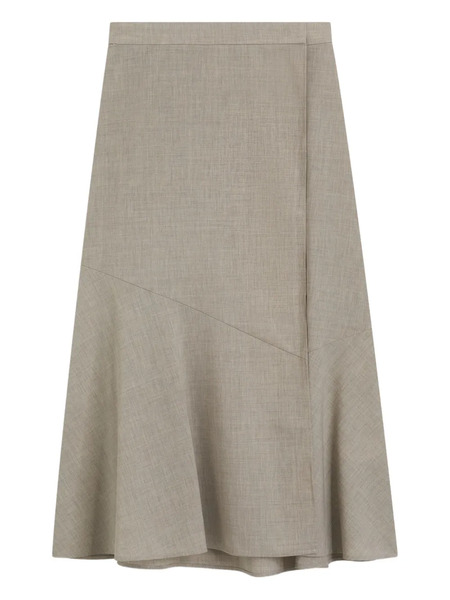  Boss Panelled A-line Midi Skirt - Neutrals 