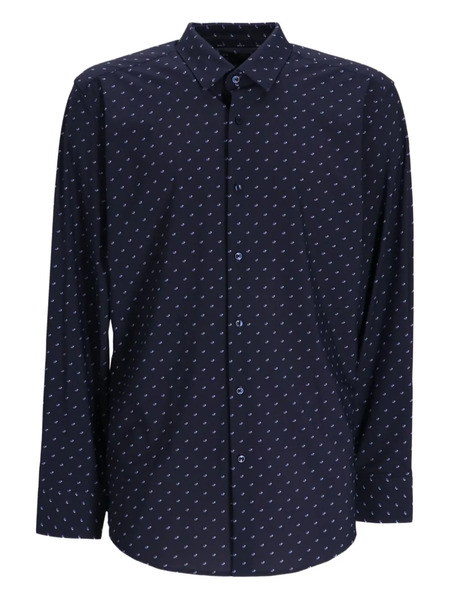 Boss Patterned Shirt - Blue 
