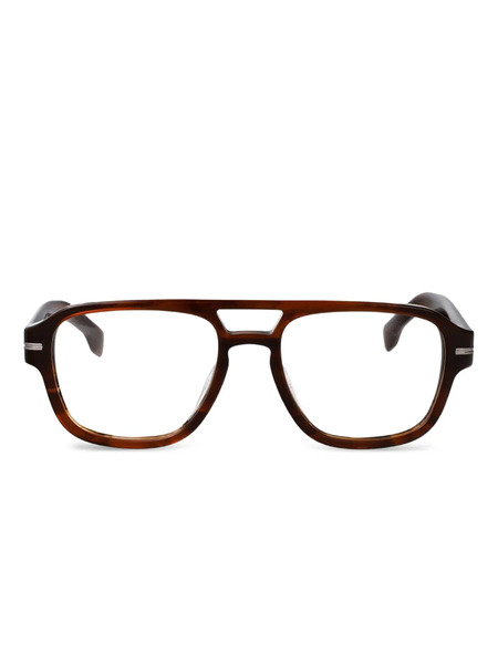  Boss Pilot-frame Glasses - Brown 