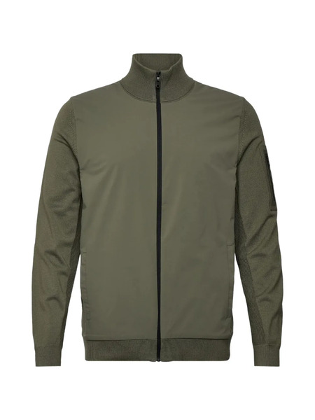  Boss Ribbed Zip Jacket - Green 