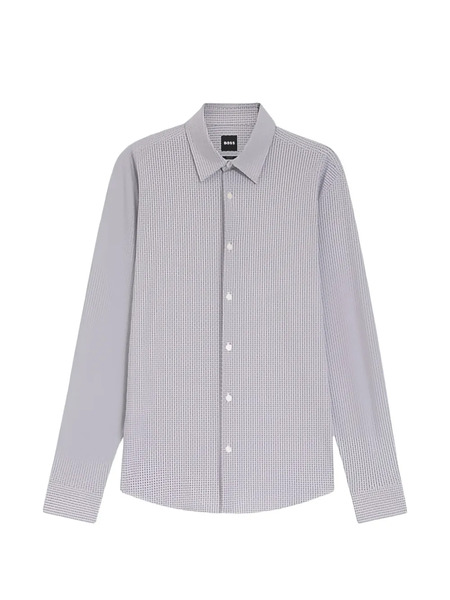  Boss Roan Patterned Shirt - Grey 